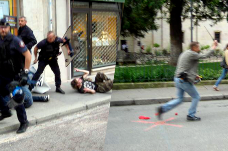 Violences policières à Dijon suite à la manif pour la ZAD