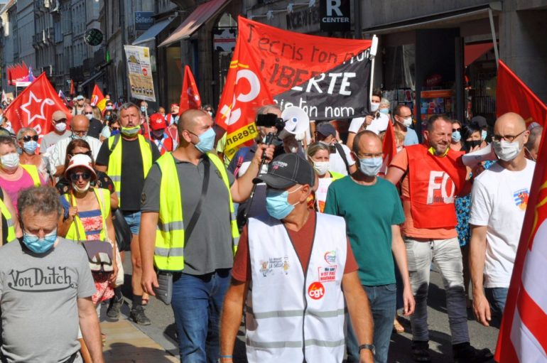 Besançon : les syndicats reprennent le pavé