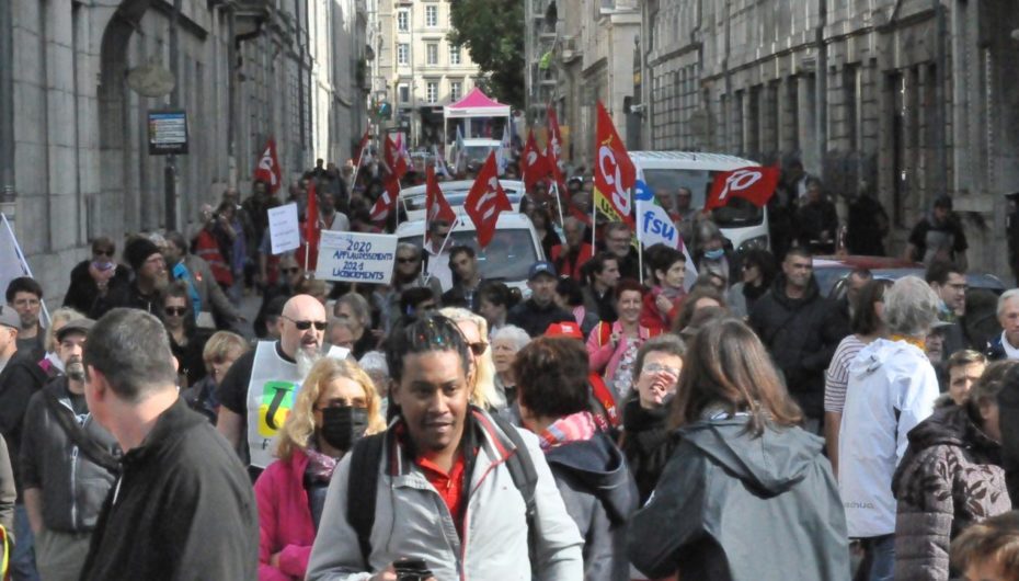 Besançon : les principaux syndicats dans la rue