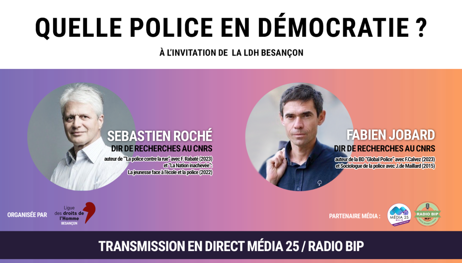 [Vidéo] Conférence-débat – « Quelle police en démocratie »