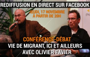 REDIFFUSION (vidéo) de la conférence-débat « Vie de migrant, ici et ailleurs »