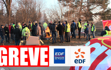 Les salarié.e.s et retraité.e.s de EDF/GDF en grève à Besançon