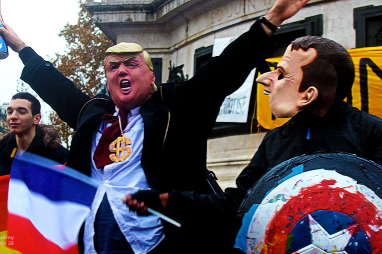 11 novembre, manifestation anti Trump à Paris