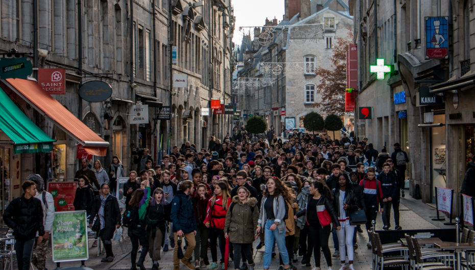 Photo-reportage : Manifestation des lycéen.ne.s de Besançon