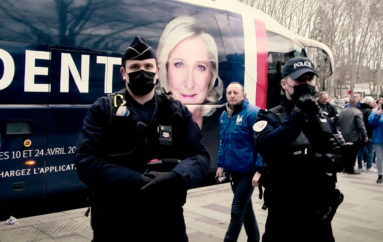 [Vidéo] Manifestation contre l’équipe électorale du RN à Besançon