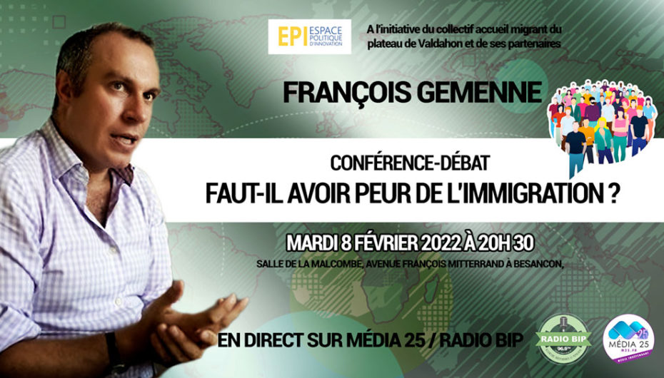 [Vidéo] Conférence « Faut-il  avoir peur des migrants? » avec François Gemenne