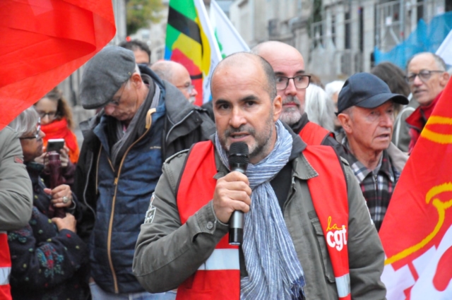 José Aviles - Manifestation syndicale devant la Préfécture du Doubs | Photo Toufik-De-Planoise Radio BIP/Média 25