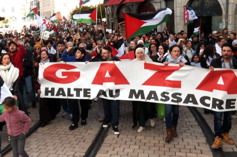 [Vidéo] – Manifestation pour la Palestine à Besançon