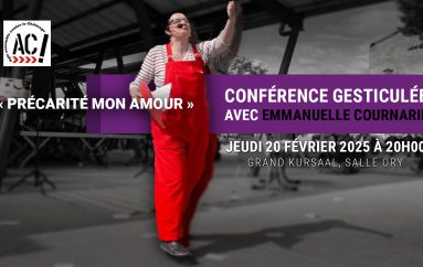 Conférence gesticulée : « Précarité mon amour » avec Emmanuelle Cournarie